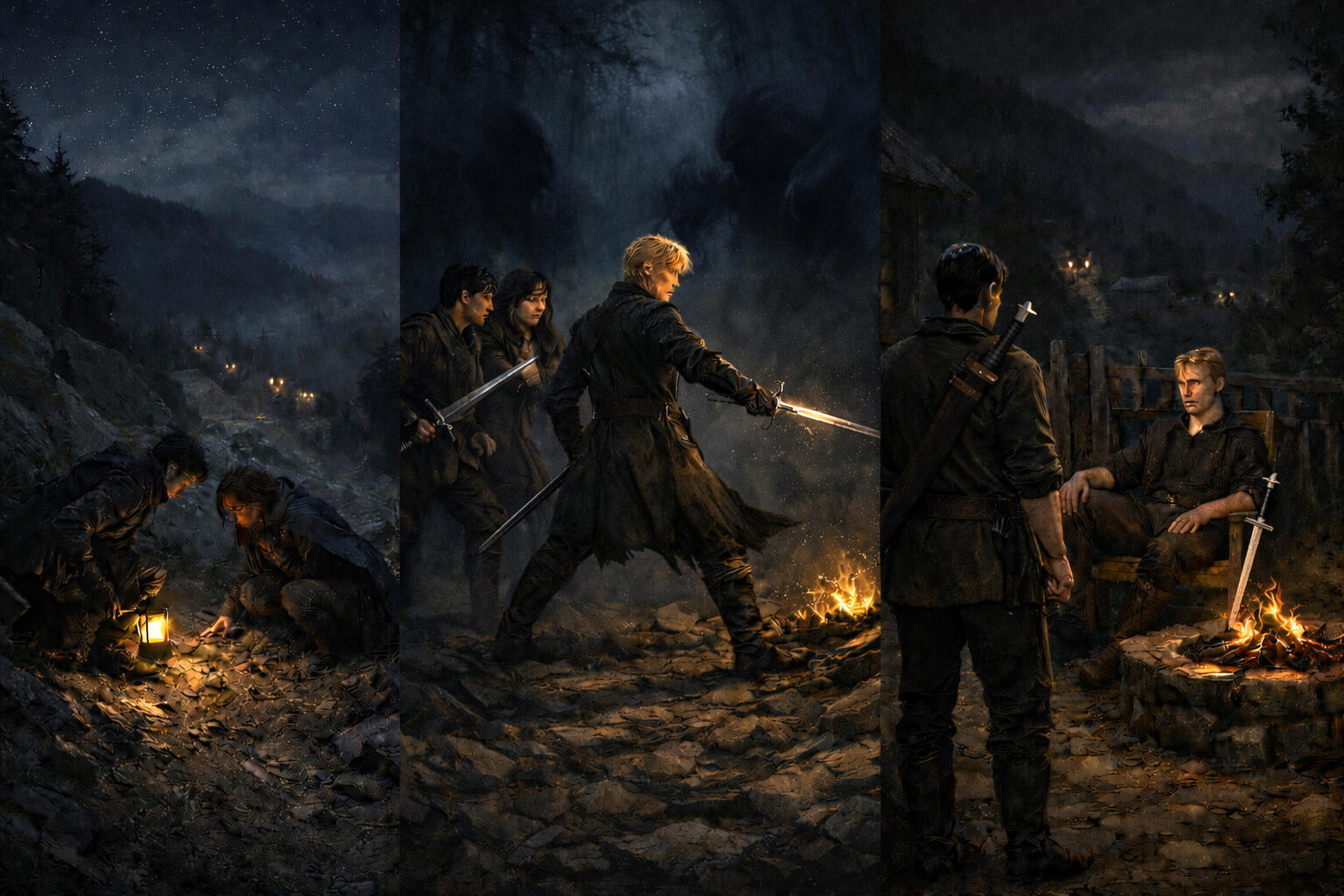 Scenes for book 1 - Silhouettes